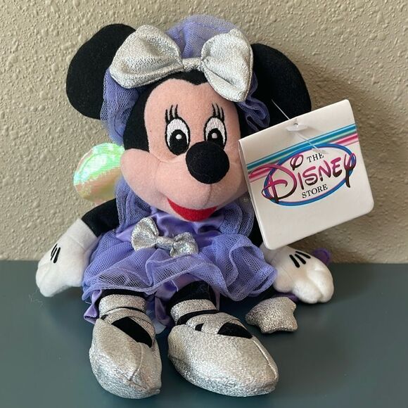 DISNEY Vintage 90s Mickey and Minnie The Nutcracker Bean Bag Plush *NEW* - Picture 2 of 11